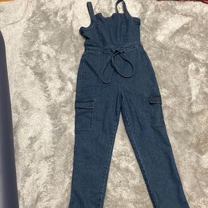 Denim Jumpsuit Set
